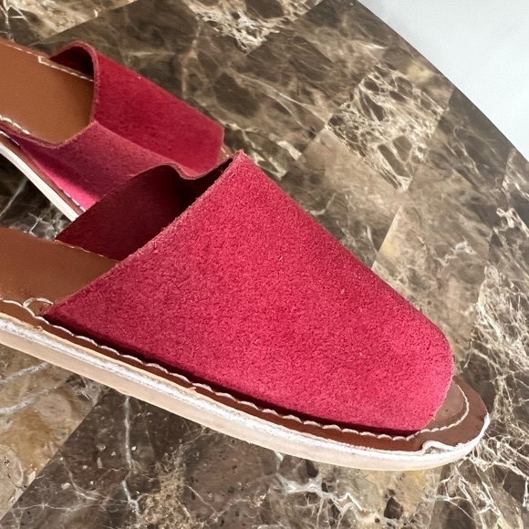Beach by Matisse Cabana Red Suede Slide Sandals - Picture 14 of 14